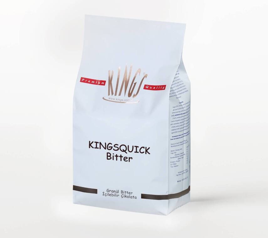 Kings Granül Bitter İçilebilir Sıcak Çikolata 1000 g - 1