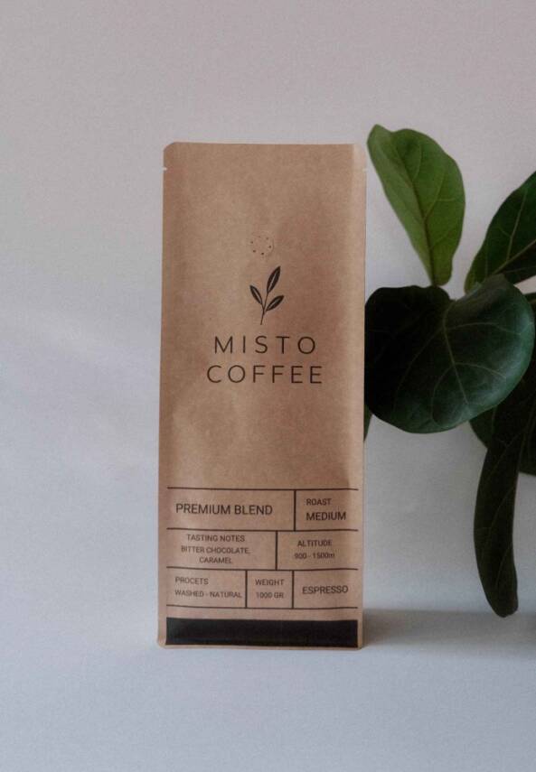 Misto Coffee Premium Blend Çekirdek Kahve 1 kg - 1