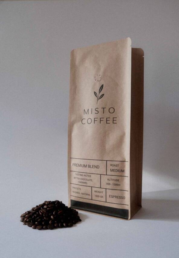 Misto Coffee Premium Blend Çekirdek Kahve 1 kg - 3