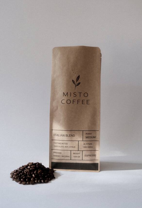 Misto Coffee Italian Blend Çekirdek Kahve 1 kg - 1