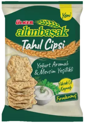 Ülker Altınbaşak Yoğurt & Mevsim Yeşillikli Tahıl Cipsi 50 Gr x 20 - 1