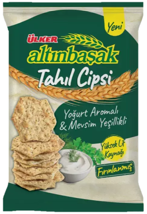 Ülker Altınbaşak Yoğurt & Mevsim Yeşillikli Tahıl Cipsi 50 Gr x 20 - 1