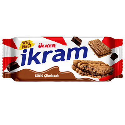 Ülker İkram Çikolata Kremalı Bisküvi 84 Gr x 24 - 1